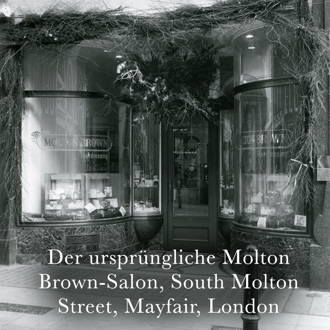 Der ursprüngliche Molton Brown Salon in South Molton Stresst Mayfair London