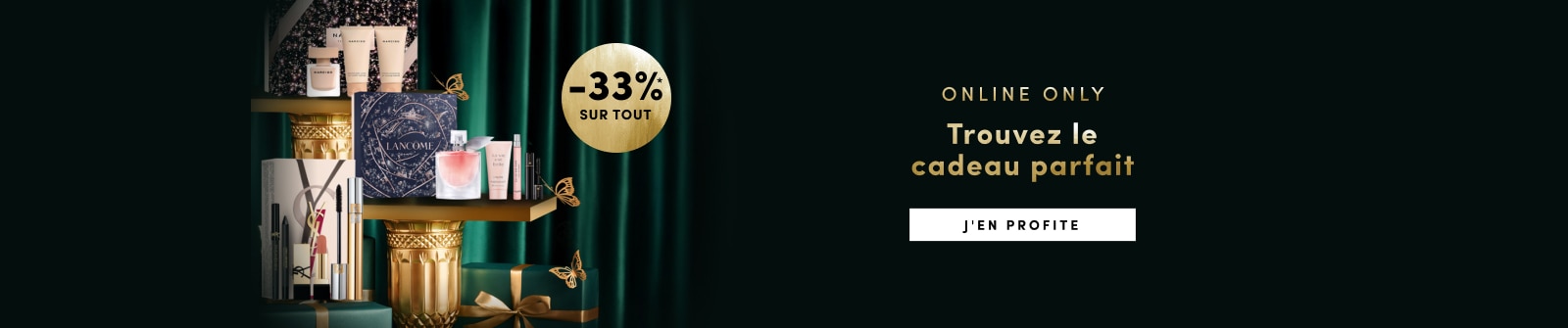Coffrets beauté Lancôme et Narciso Rodriguez avec 33 % de réduction – offre exclusive en ligne pour les fêtes.
