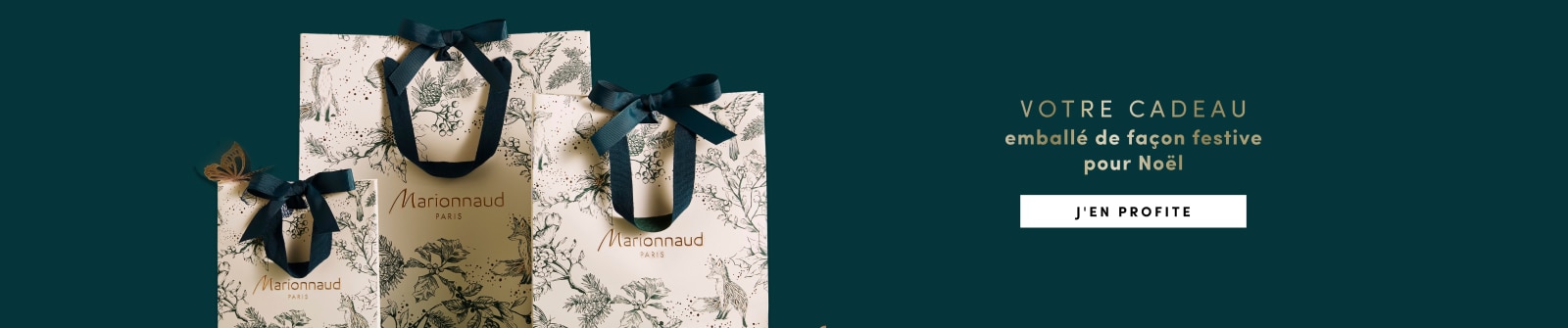 Votre cadeau emballé de façon festive pour Noël