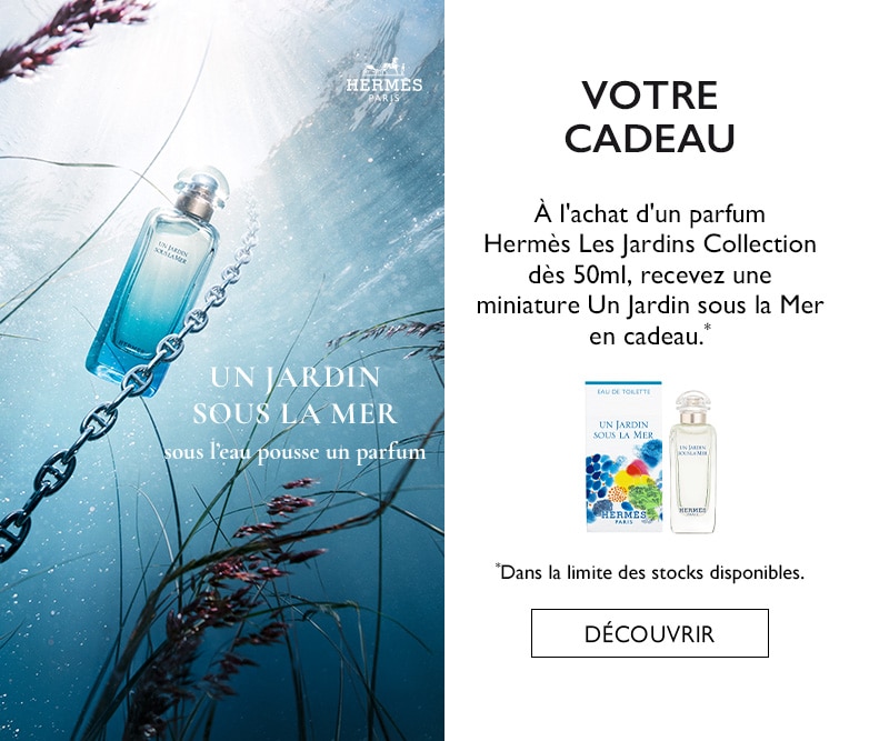 Parfum Hermès Un Jardin sous la Mer avec miniature offert