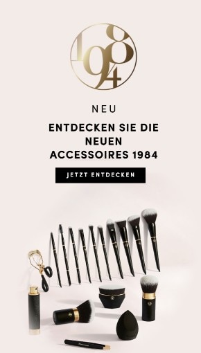Luxuriöse Make-up-Pinsel und Beauty-Accessoires der Marke 1984 in elegantem Schwarz mit goldenen Details – jetzt die neuen Kosmetik-Accessoires entdecken