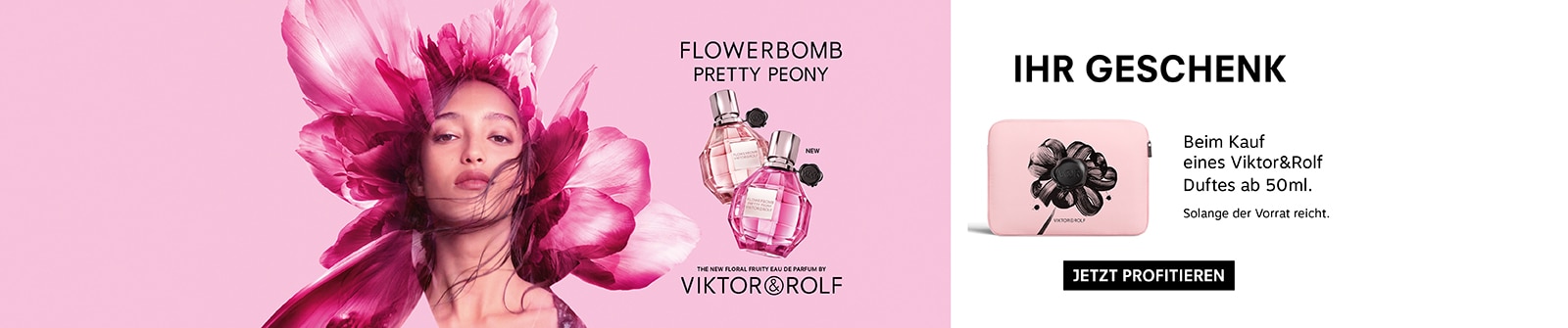 Viktor &amp; Rolf Flowerbomb Pretty Peony Duft‑Duo mit Geschenk‑Täschli.