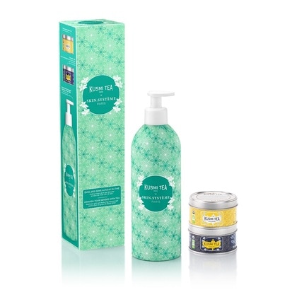 1 PCS Marionnaud SKINCARE Kusmi Tea x SKIN.SYSTEME  - ÉVEIL DES SENS AUTOUR DU THÉ -  Coffret Bien-être gel douche et duo de thés vert & noir  1 of 4 