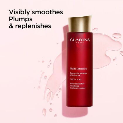 200 ML Clarins Ligne Multi - Intensive Super Restorative Smoothing Gesichtspflege-Essenz  1 of 3 
