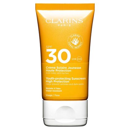 50 ML Clarins PROTECTEUR VISAGE Crème Solaire Jeunesse Haute Protection SPF 30  1 of 3 