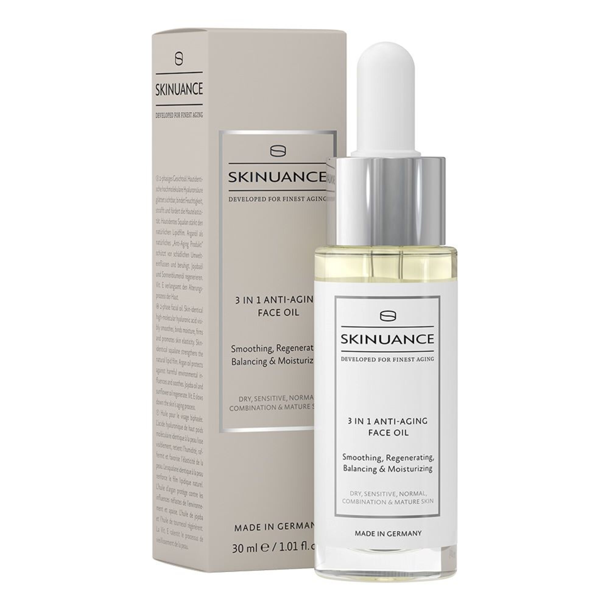 30 ML Skinuance Gesichtsöl 3-IN-1 ANTI-AGING FACE OIL 1 of 7