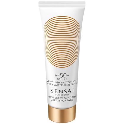 50 ML Sensai SILKY BRONZE PROTECTIVE SUNCARE CREAM FOR FACE 50+ Sonnenpflege  1 of 1 