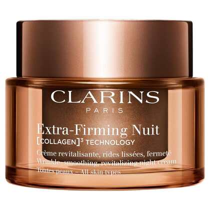 50 ML Clarins EXTRA-FIRMING CREME Crème Nuit Toutes Peaux [COLLAGEN]³ Technology  1 of 4 