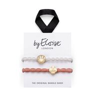 1 PCS by Eloise Two Ways To Bangle Set d'élastiques à cheveux Coral Beach  1 of 2 