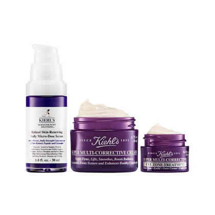 1 PCS Kiehl's ULTIMATE ANTIAGING ESSENTIALS Set soin du visage  1 of 2 