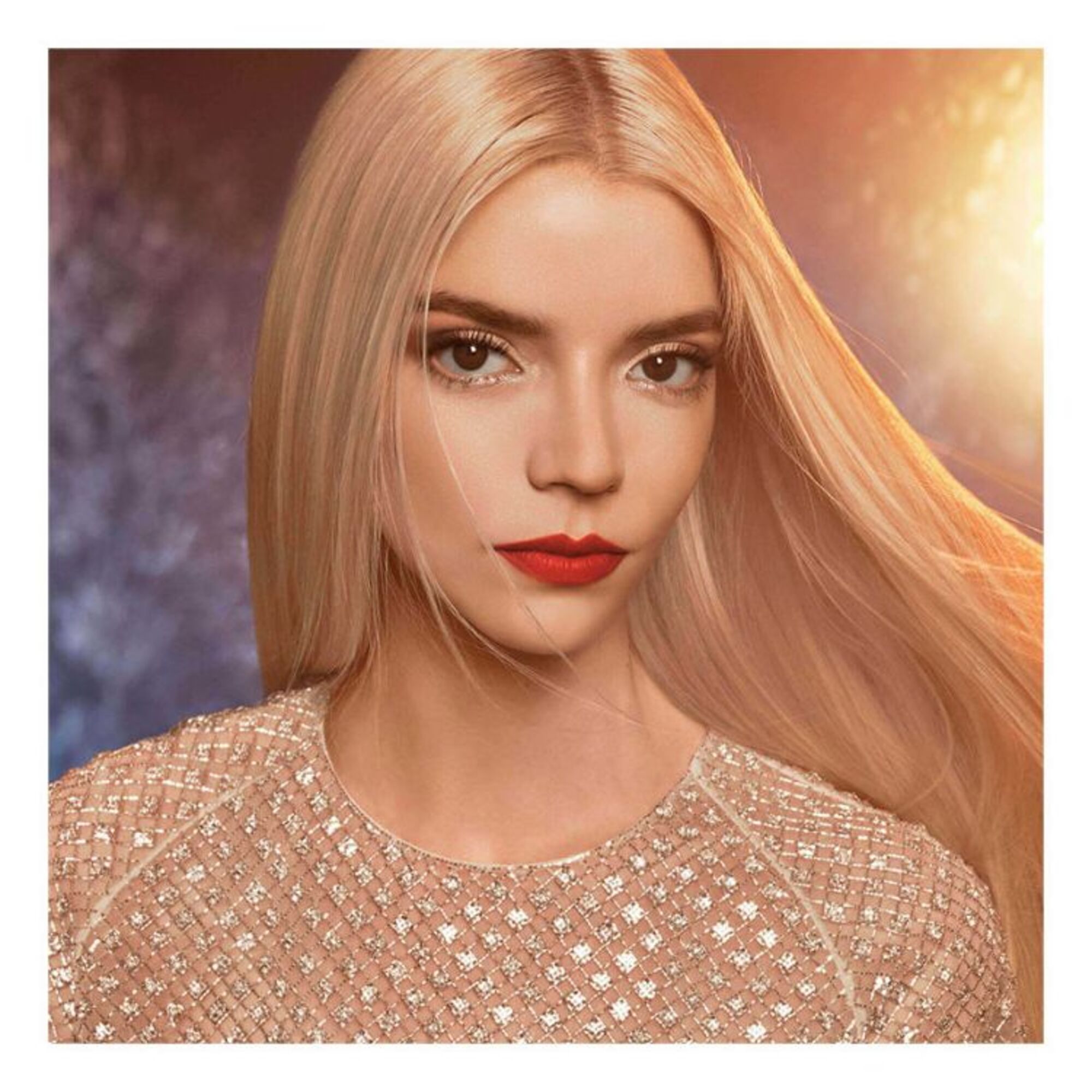 Glitzernder flüssiger Lippenstift ohne Abfärben