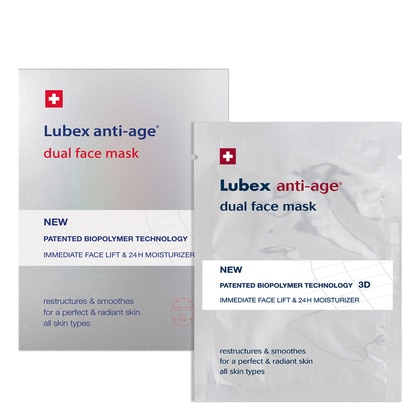 1 PCS Lubex anti-age DUAL FACE MASK dual face mask, avec grille d'actifs brevetée 1 of 1