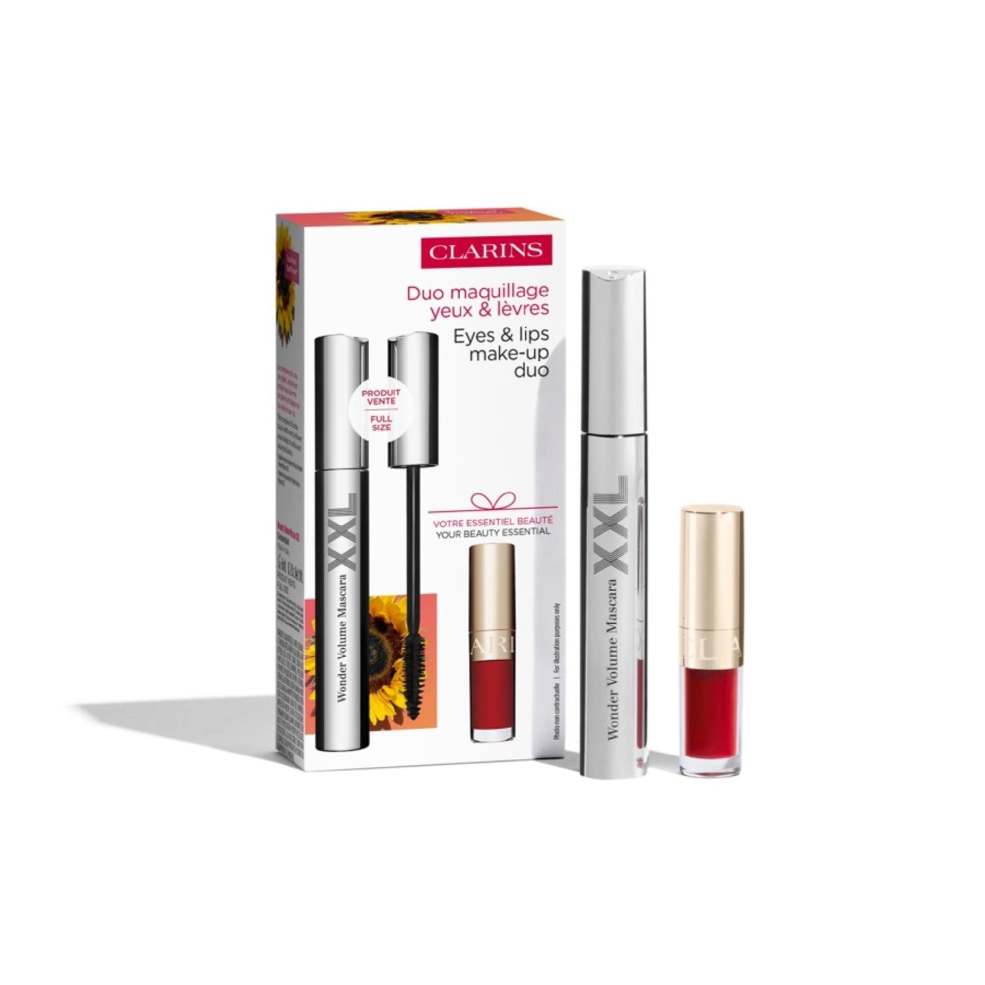 Clarins WONDER VOLUME MASCARA Set Duo Augen- und Lippen-Make-up 1 of 1