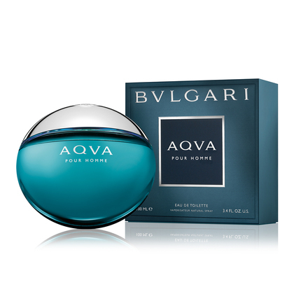 100 ML BVLGARI Aqva pour Homme BULGARI AQVA EDT VAPO  1 of 2 