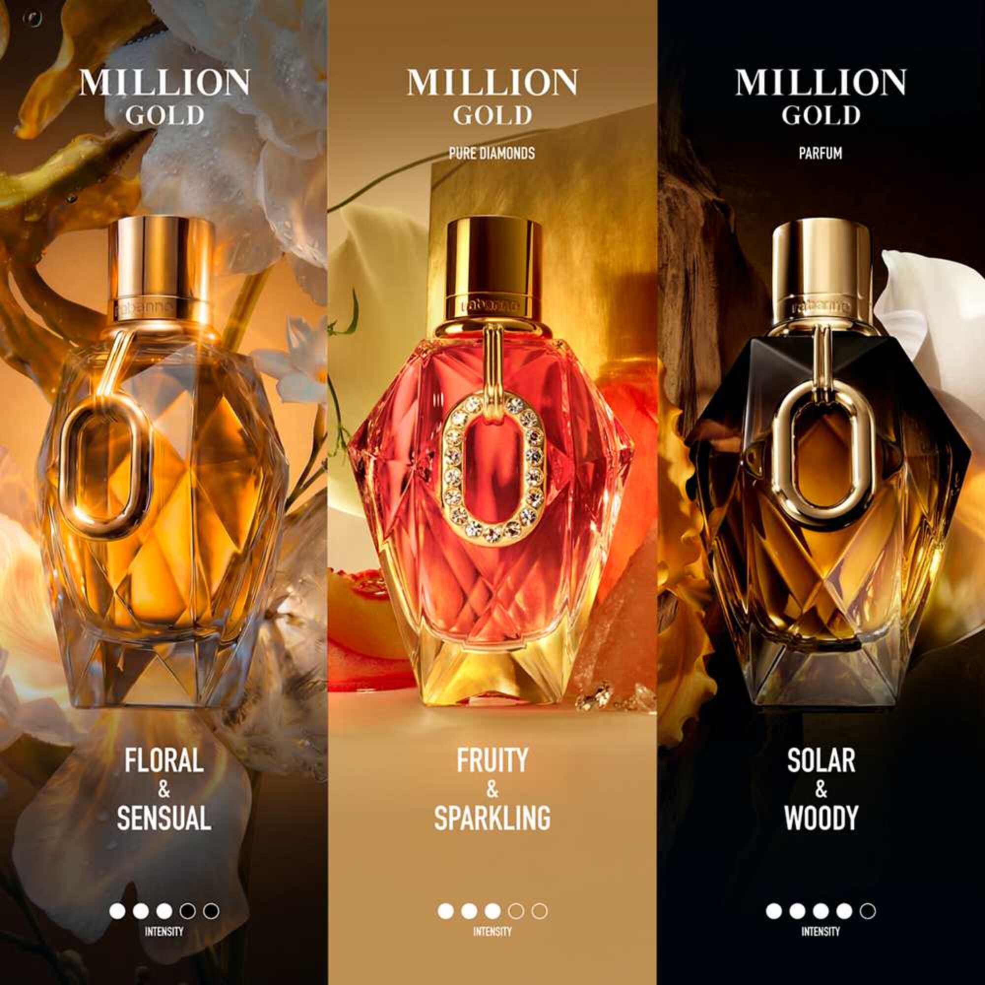 90 ML Rabanne Million Gold For Her Pure Diamonds Eau de Parfum 4 of 7 Eau de Parfum