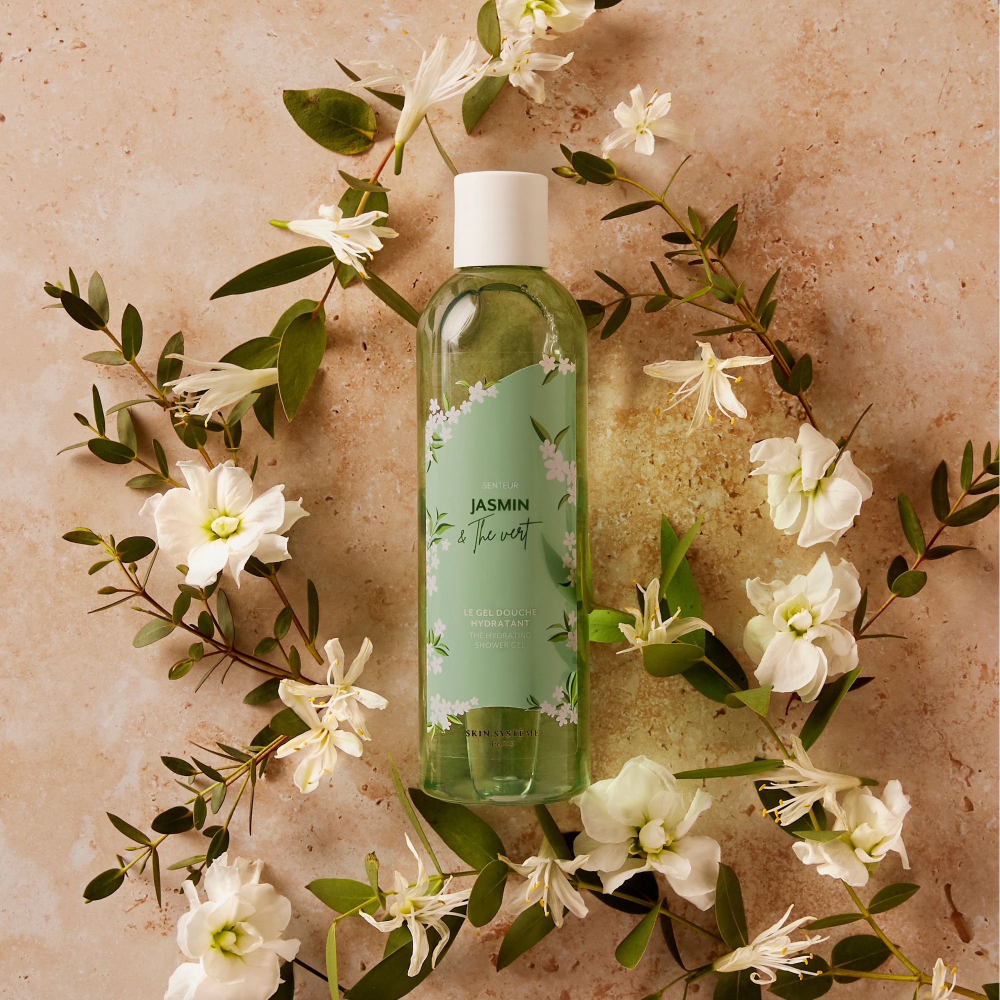 Duschgel für Feuchtigkeitsspendend Jasmin- und Grünteeduft