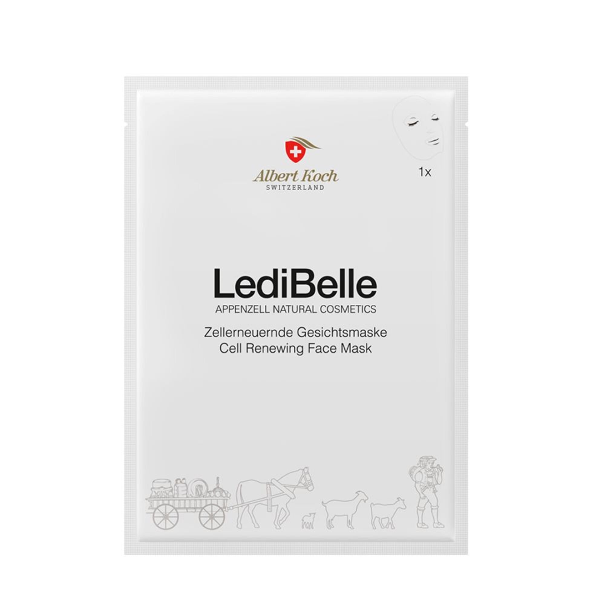 1 PCS LediBelle FACE CARE Zellerneuernde Gesichtsmaske 1 of 3