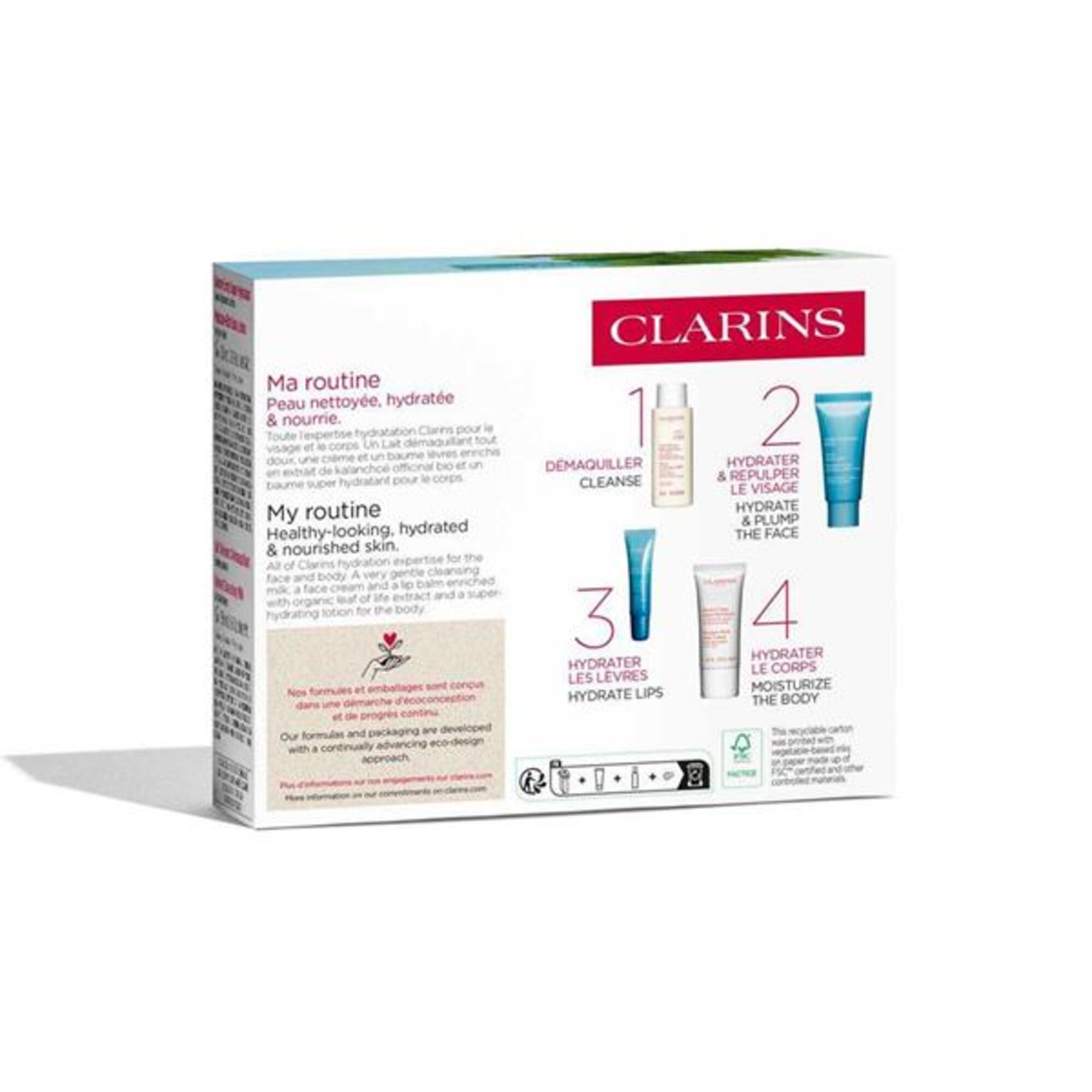 1 PCS Clarins Hydration Ritual Face & Body Kit Set 1 of 2