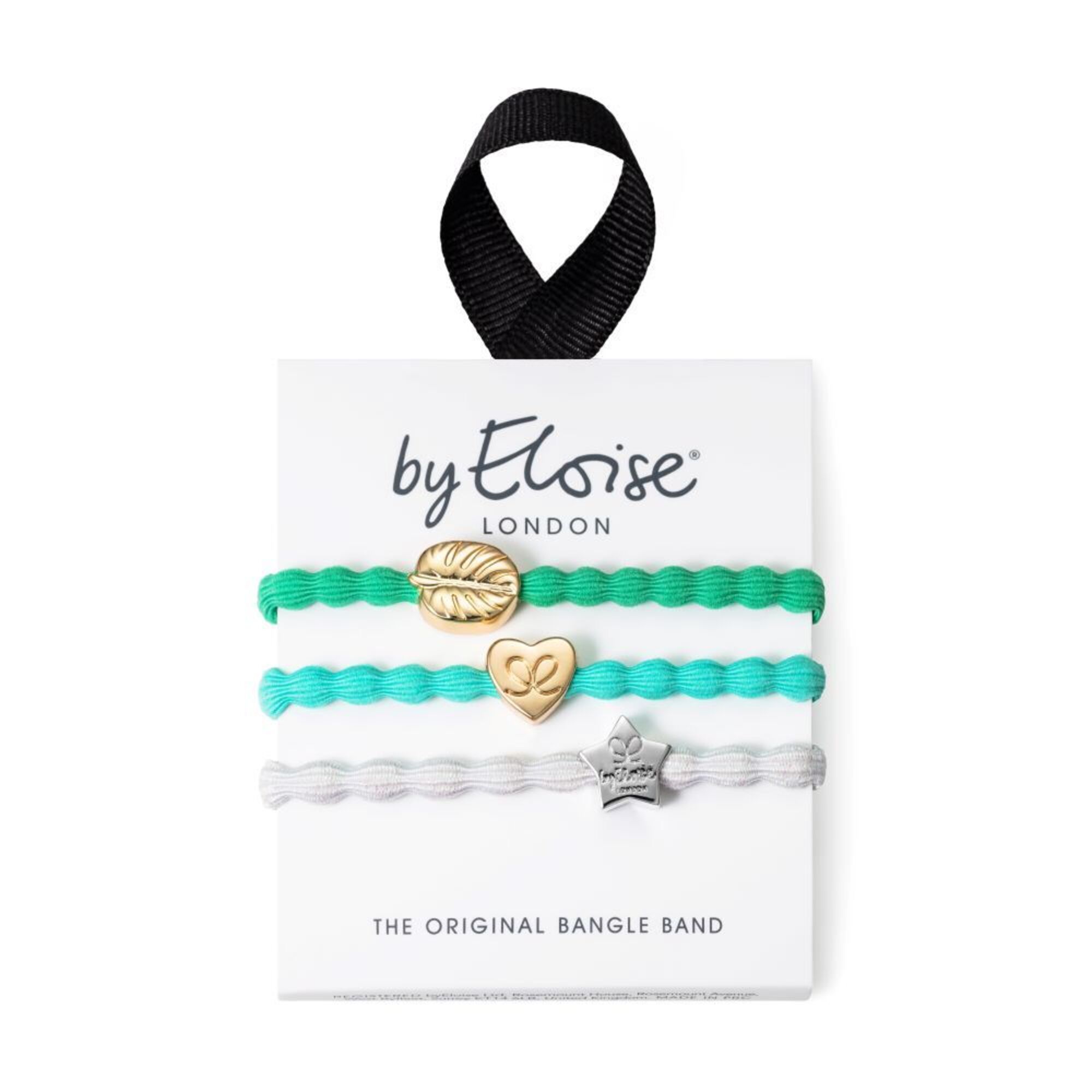 1 PCS by Eloise Two Ways To Bangle - Crystal Clear Set Gomme pour cheveux 1 of 1