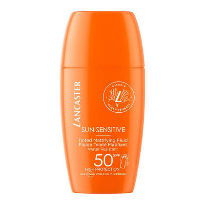 30 ML Lancaster Clean Sun Sensitive Tinted Mattifying Fluid SPF 50  1 of 1 Tinted Mattifying Fluid SPF 50