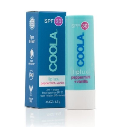 4,4 G Coola Liplux Sunscreen COOLA LIPLUX SPF 30 VANILLA-PEPPERMINT  1 of 1 