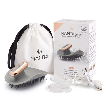 1 PCS Manta Hair Brush Black Manta Pulse Grey  1 of 4 