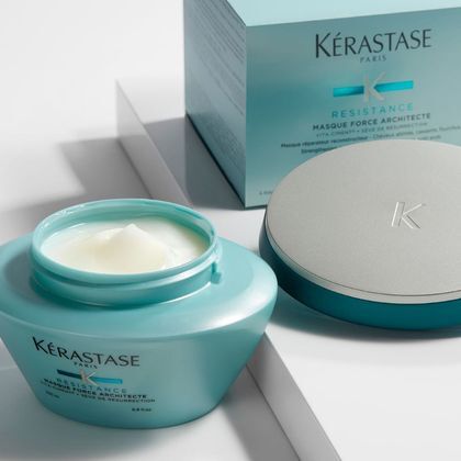 200 ML Kérastase RESISTANCE FORCE Reparierende Maske für geschädigtes Haar  1 of 3 