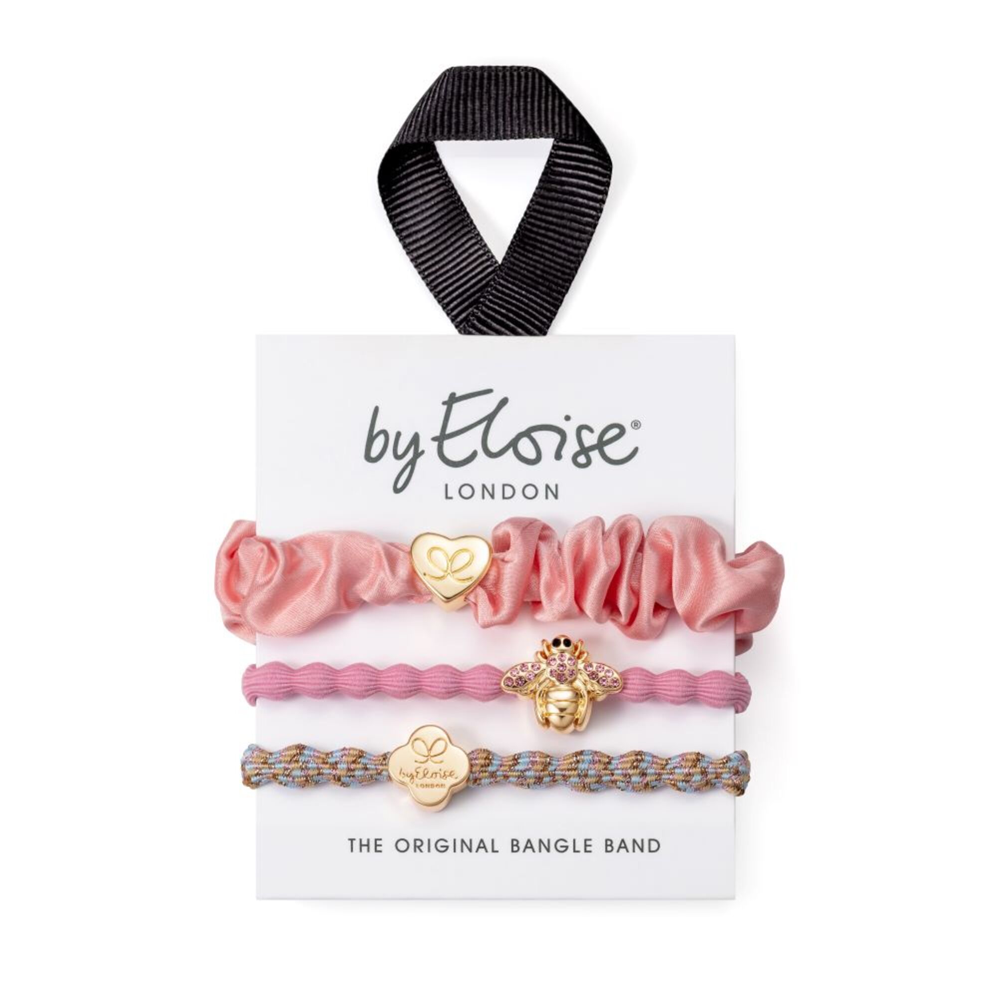 1 PCS by Eloise Two Ways Two Bangle - Think Pink Set Set d'élastiques à cheveux 1 of 1