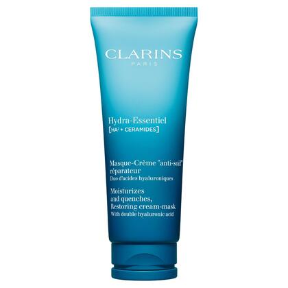 75 ML Clarins Hydra Essentiel Masque-Crème anti-soif réparateur - Feuchtigkeitsspendende, stärkende Creme-Maske  1 of 1 