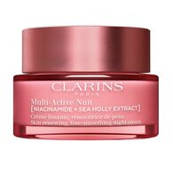 50 ML Clarins Multi Active Multi-Active Crème Nuit Peaux sèches - Glättende, hauterneuernde Nachtcreme - Für trockene Haut  1 of 2 