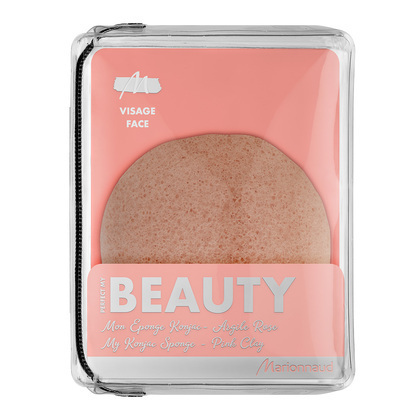 Éponge de konjac argile rose