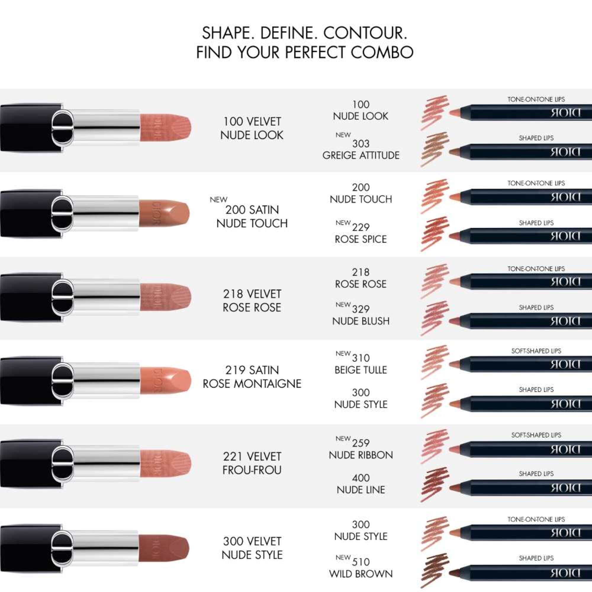  DIOR Rouge Dior Contour Contour Crayon contour des lèvres sans transfert  1 of 4 