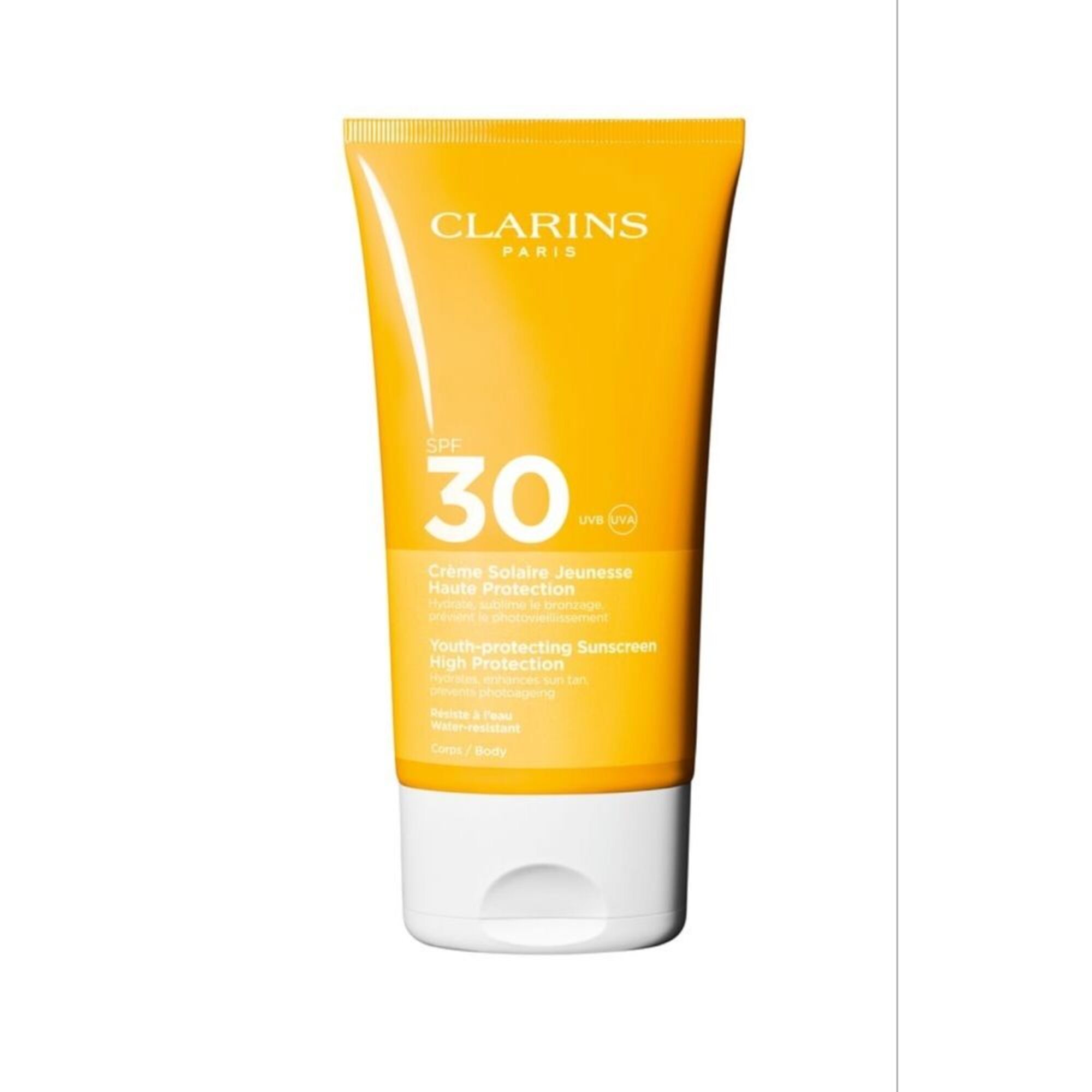 150 ML Clarins Sun Care Cream Body UVA/UVB 30 Feuchtigkeits-Sonnencreme 1 of 3