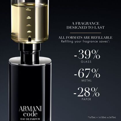 150 ML Giorgio Armani Code Eau de Parfum Refill  1 of 3 