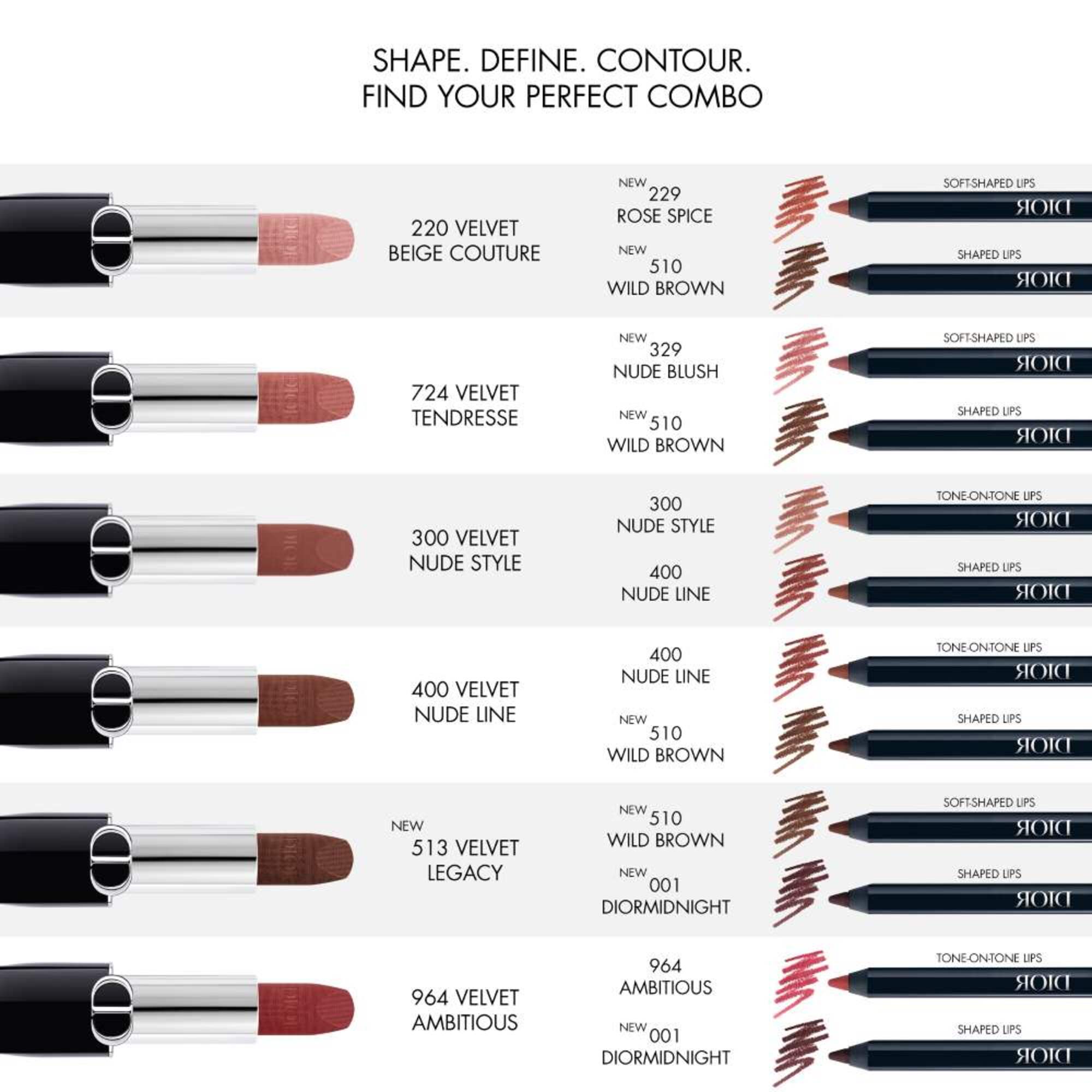 DIOR Rouge Dior Contour Contour Crayon contour des lèvres sans transfert  1 of 4 