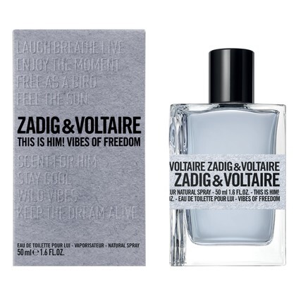 50 ML Zadig & Voltaire THIS IS HIM! VIBES OF FREEDOM Eau de Toilette  1 of 3 