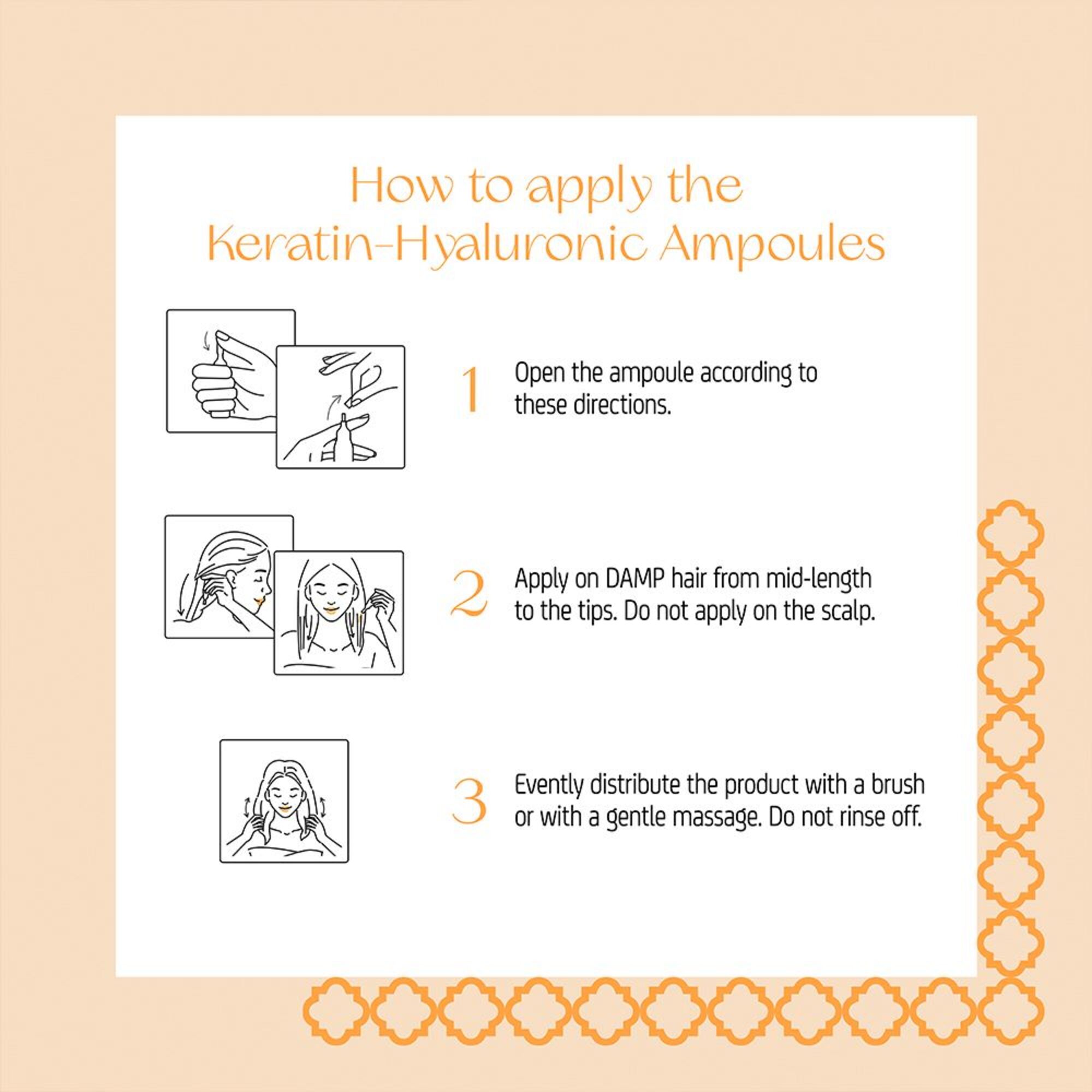 Ampulle Keratin und HyaluronsÃ¤ure - 4 Ampullen