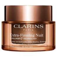 50 ML Clarins EXTRA-FIRMING CREME Extra-Firming Crème Nuit Toutes Peaux [COLLAGEN]³ Technology  1 of 2 