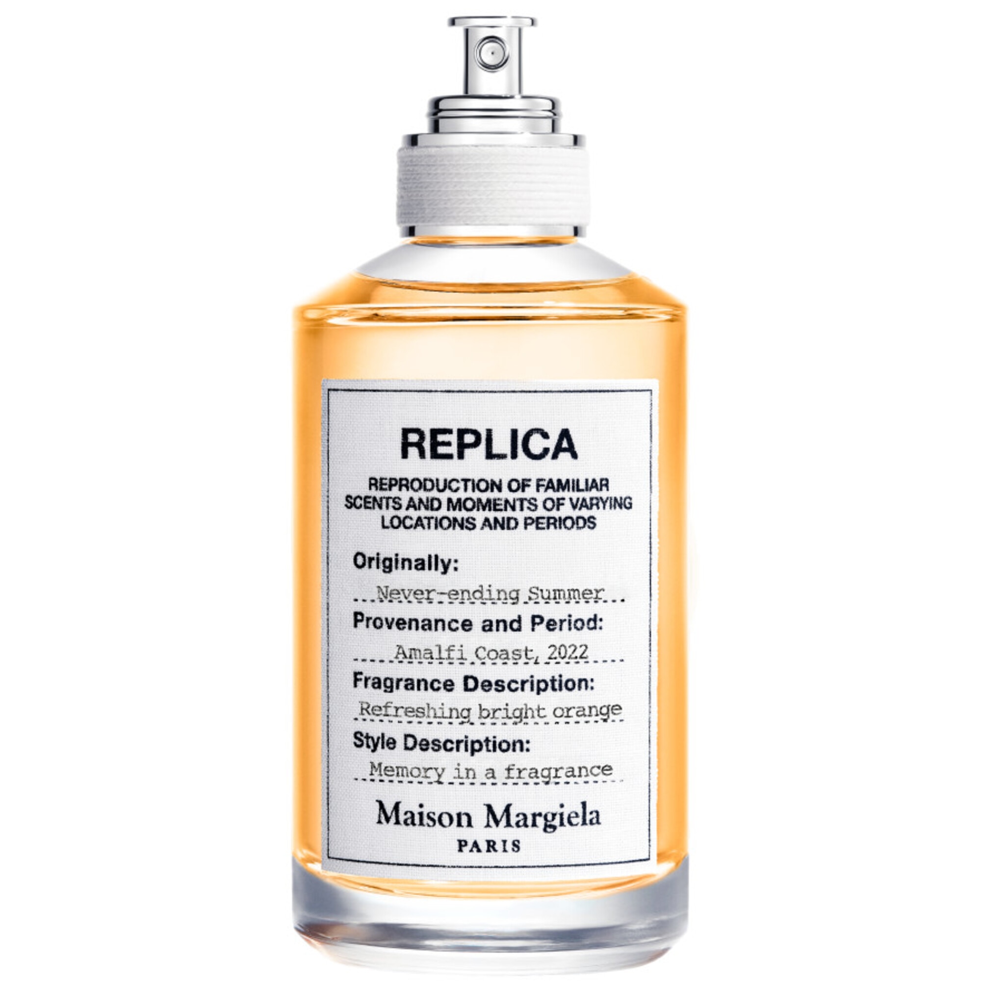 100 ML Maison Margiela REPLICA NEVER ENDING SUMMER EDT Eau de Toilette  Eau de Toilette