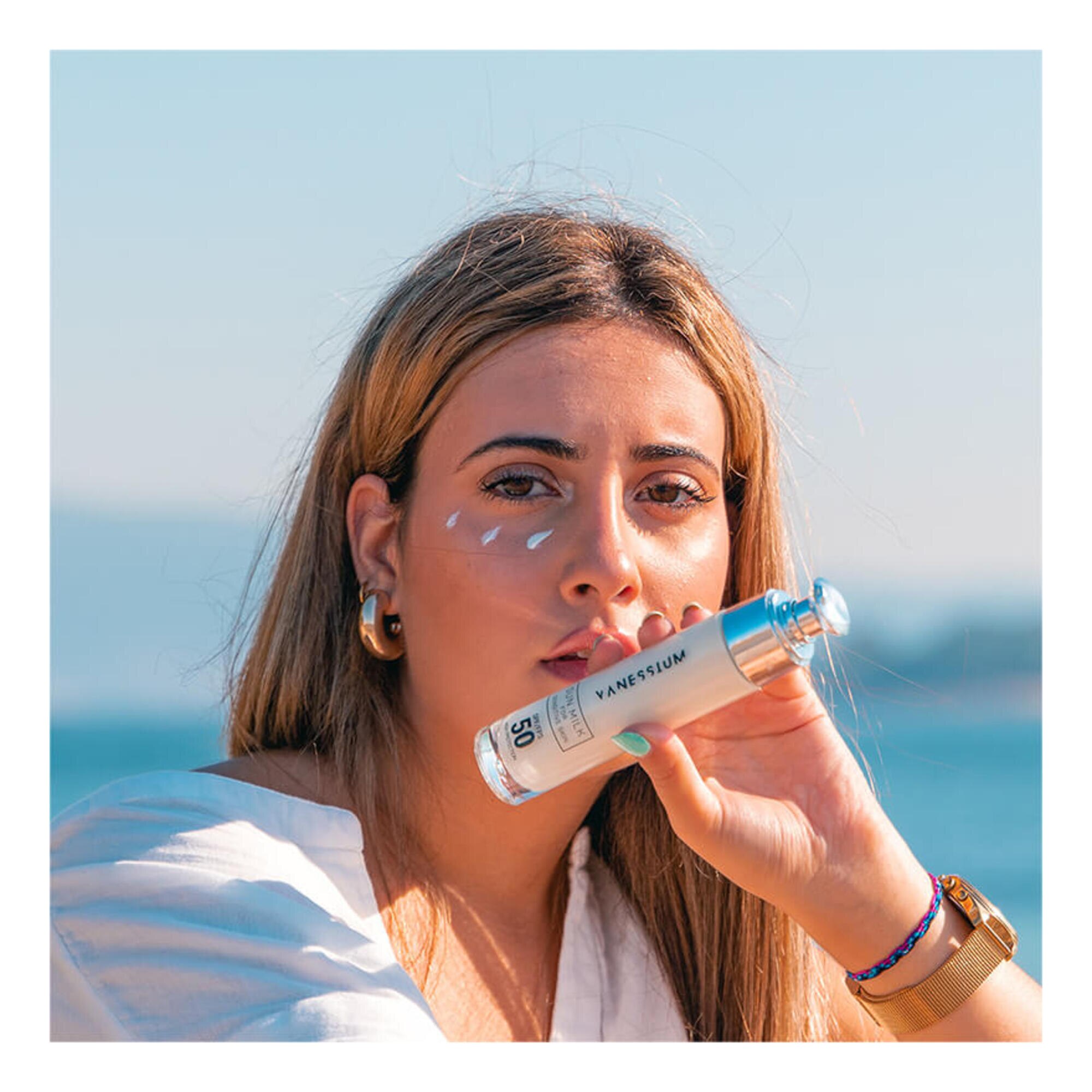 Lait solaire pour peaux sensibles SPF50