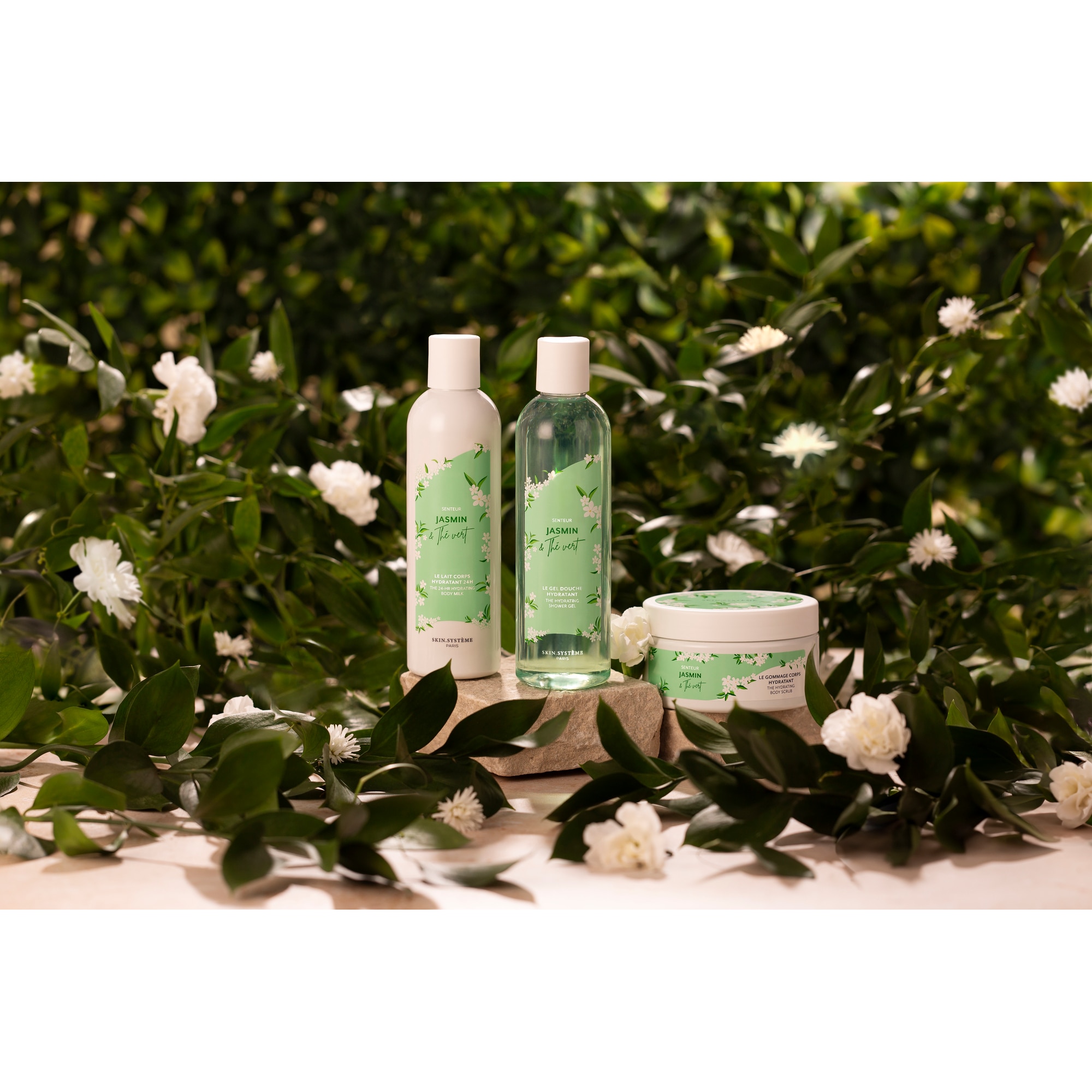 Duschgel für Feuchtigkeitsspendend Jasmin- und Grünteeduft