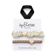 1 PCS by Eloise Two Ways To Bangle Haargummi Set - Cream & Gold  1 of 2 