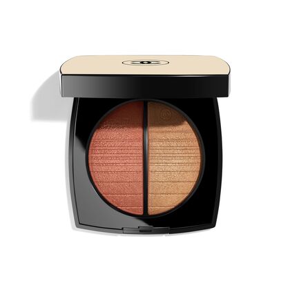 CHANEL LES BEIGES POUDRE BELLE MINE LUMIERE DORÉE HIGHLIGHTER-PUDER-DUO 1 of 3