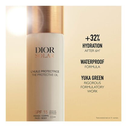 125 ML DIOR Solar L'Huile Protectrice Visage et Corps SPF 15 Sonnenöl  1 of 3 