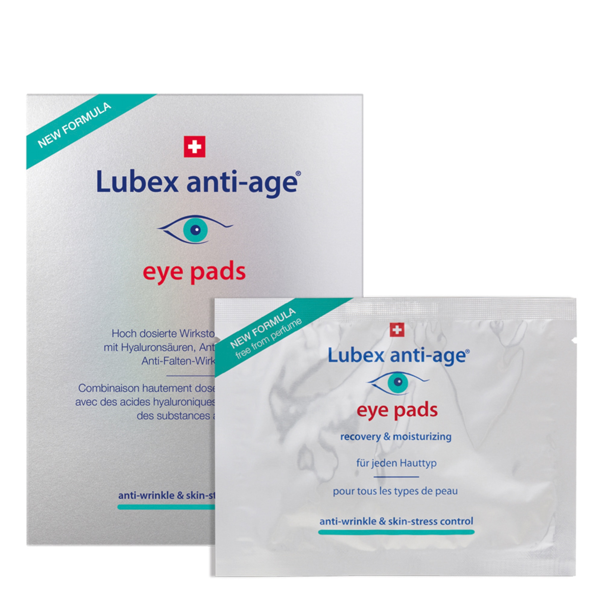 eye pads, anti-rides et contrôle du stress cutané