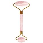 1 PCS YÙ Beauty YÙ Beauty Rosenquarz Doppel-Face Roller zur Gesichtsmassage  1 of 1 Rosenquarz Doppel-Face Roller zur Gesichtsmassage