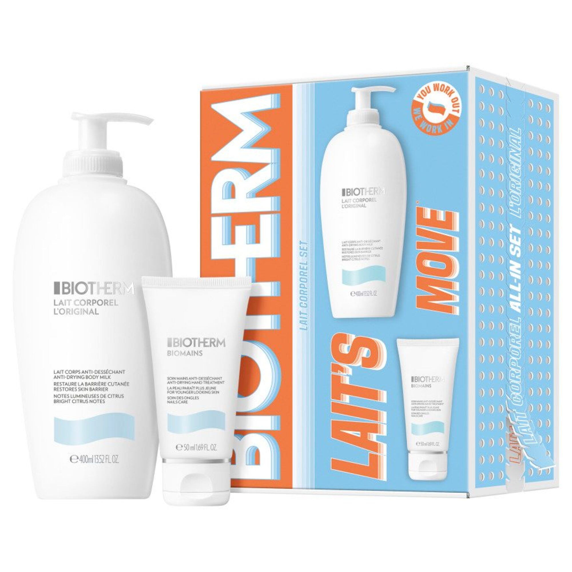 1 PCS Biotherm Lait Corporel Set de soins 1 of 8 Set de soins