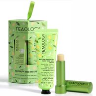 1 PCS Teaology MATCHA TEA  TRANSPARENTE SCHUTZPFLEGE F&Uuml;R DIE LIPPEN-- TEAOLOGY MATCHA TEA HAND AND NAIL CREAM mit Matcha-Tee-Aufguss, Sheabutter und Zitronenextrakt  1 of 2 