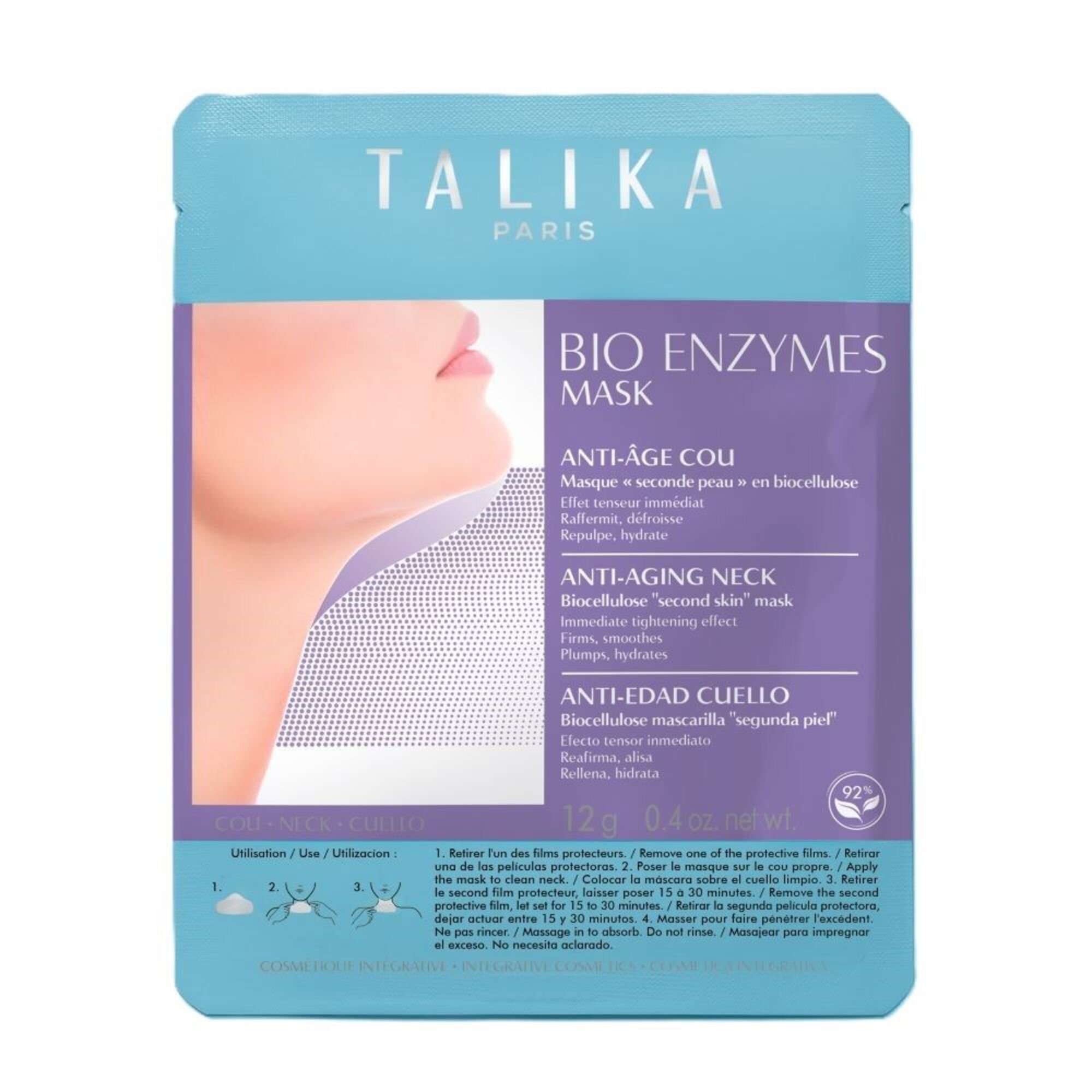 12 G Talika Körper Bio Enzymes Anti-Aging Mask Neck 1 of 1