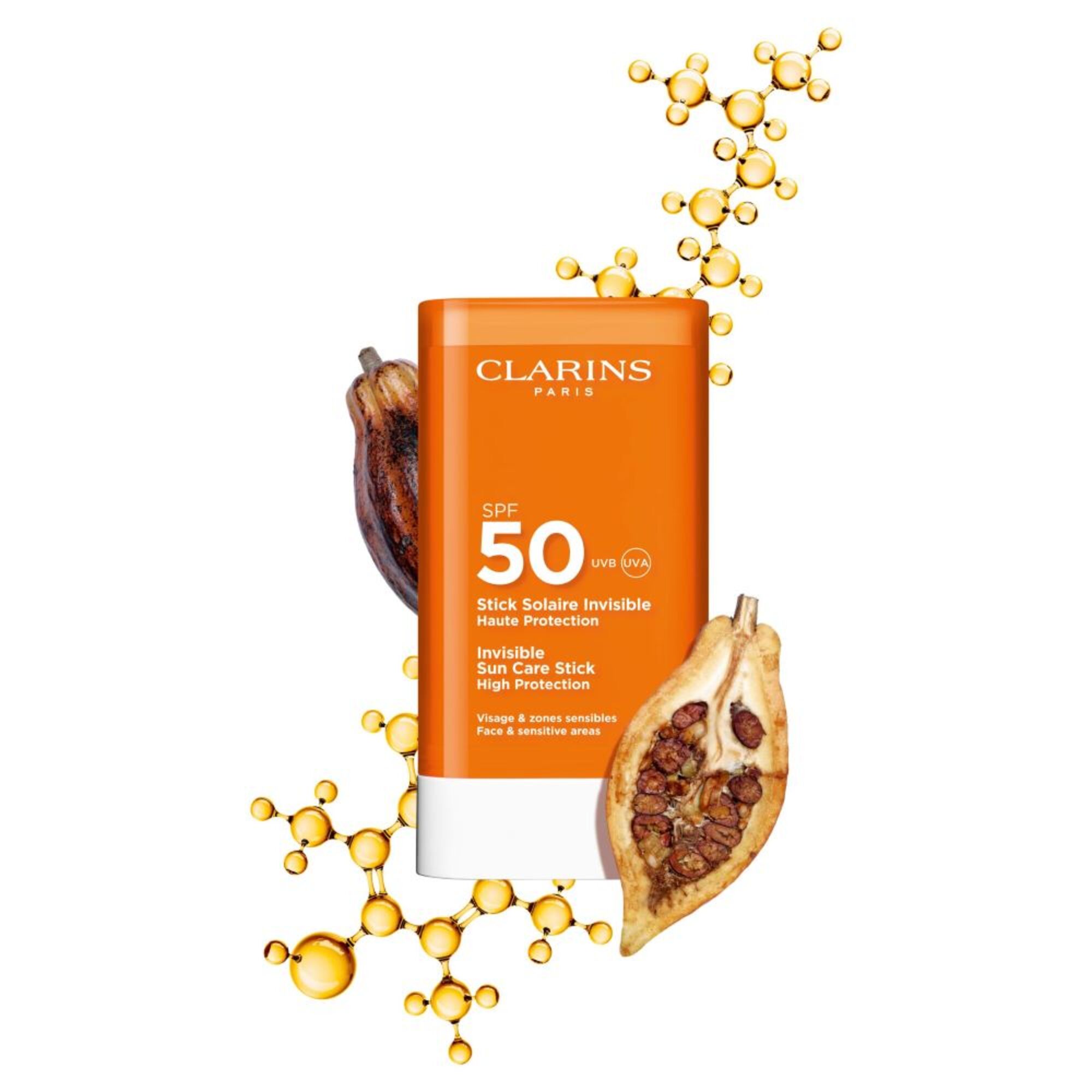 Stick Solaire Invisible - Visages et zones sensibles SPF50